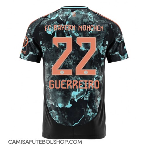 Camisa de time de futebol Bayern Munich Raphael Guerreiro #22 Replicas 2º Equipamento 2024-25 Manga Curta